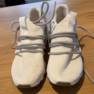 Sorel Cream and Gray Sneakers with Bold Soles